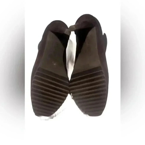 Pedro Garcia Black suede stylish day 2 nite platform Maryjane Velcro heel pump 8 - Picture 6 of 6